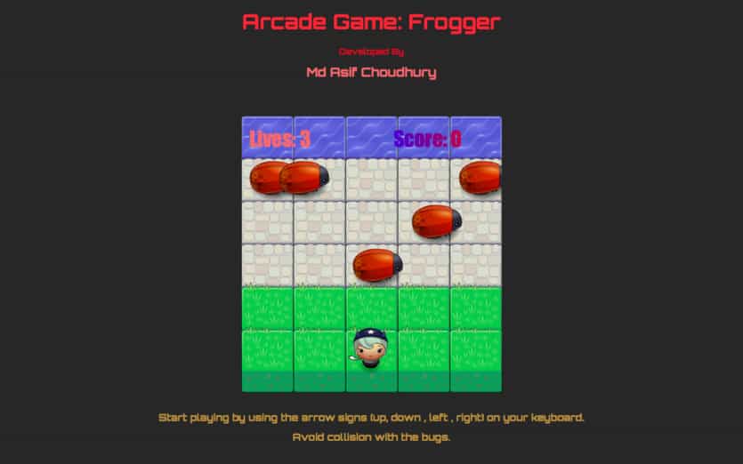 Frogger Game